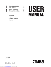 Zanussi ZEE6940 User Manual