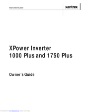 Xantrex XPower 1000 Plus Owner's Manual