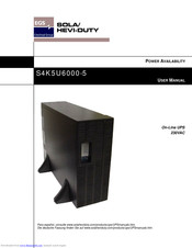 Sola/Hevi-Duty S4K5U6000-5 User Manual