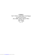 VIA Technologies K7MKLE User Manual