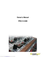 CreamWare PRO-12 ASB Owner's Manual