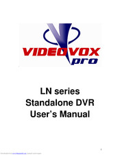 VideoVox Pro LN series User Manual