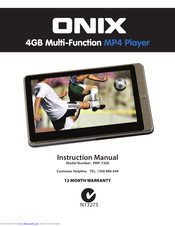 Onix PMP-7200 Instruction Manual