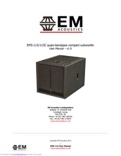 EM Acoustics EMS-115C User Manual