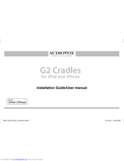 Audiovox G2 Cradles Installation Manual & User Manual