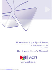 Acti CAM-6600 Series Hardware User Manual