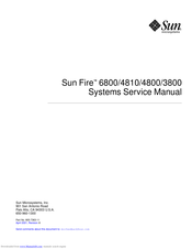 Sun Microsystems Fire 4800 Service Manual