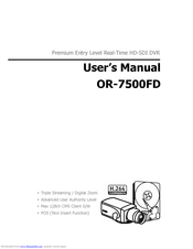 Orion Technology OR-7500FD User Manual