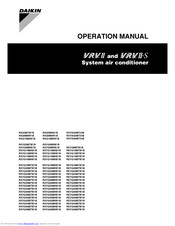 Daikin RXQ8M8W1B Operation Manual