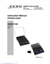 KERN TAB Instruction Manual