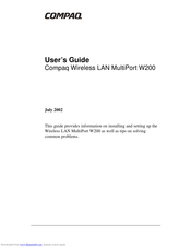 Compaq Wireless LAN MultiPort W200 User Manual