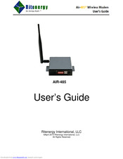 Ritenergy International Air-485 User Manual