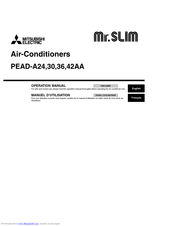 Mitsubishi Electric Mr.Slim PEAD-42AA Operation Manual