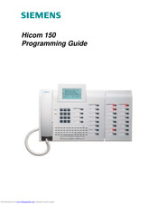 Siemens Hi 150 Programming Manual Pdf Download Manualslib