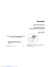 Panasonic EW3106 Operating Instructions Manual