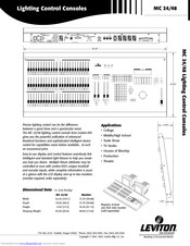 Leviton MC24 Specifications