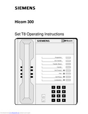 Siemens Set T8 Operating Instructions Manual