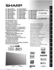 Sharp Lc 60le651k Manuals Manualslib