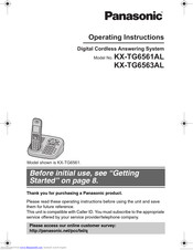 Panasonic KX-TG6563AL Operating Instructions Manual