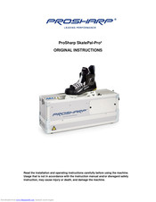 Prosharp SkatePal-Pro Original Instructions Manual