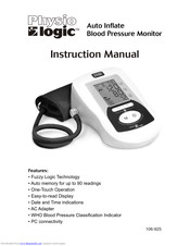 Physio logic Auto Inflate Blood Pressure Monitor Manuals | ManualsLib