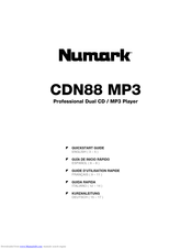 Numark CDN88 MP3 Quick Start Manual