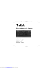 Saitek Slimline Multimedia Keyboard User Manual