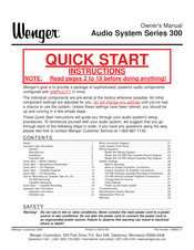Wenger Series 300 Owner's Manual