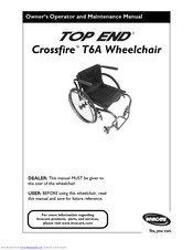 Invacare TOP END Crossfire T6A Owner's Operator And Maintenance Manual
