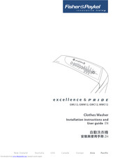 Fisher & Paykel excellence GWL12 Installation Instructions And User Manual
