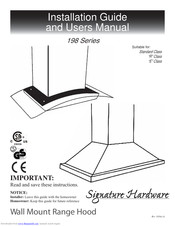 Signature Hardware 198 Series Installation Manual And User's Manual