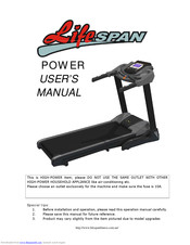 LifeSpan Power User Manual