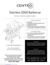 Centro Stainless 2000 Safe Use, Care And Assembly Manual