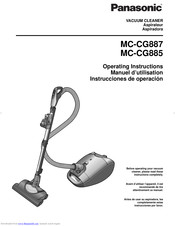 Panasonic MCCG887 - CANISTER VACUUM - MULTI LANGUAGE Operating Instructions Manual