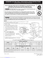 Kenmore ELECTRIC WALL OVEN Installation Instructions Manual