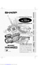 Sharp ViewCam Slim VL-AX1H Operation Manual