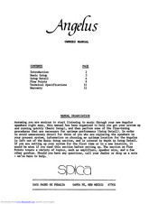 Spica Angelus Owner's Manual