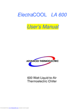 Advanced Thermoelectric ElectraCOOL LA 600 User Manual