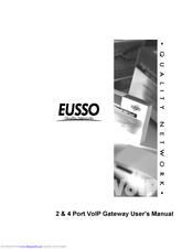 Eusso 2 & 4 Port VoIP Gateway User Manual