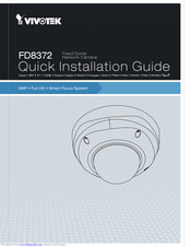Vivotek FD8372 Quick Installation Manual