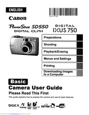 Canon PowerShot DIGITAL IXUS 750 User Manual