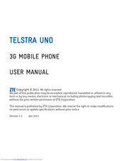 ZTE TELSTRA UNO User Manual