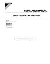 Daikin FHQ30MVJU Installation Manual