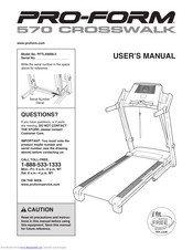 Pro-Form 570 Crosswalk User Manual