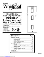 Whirlpool Hybrid Electric Heat Pump Water Heater Manual