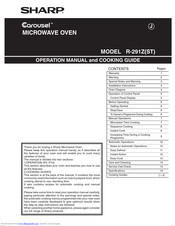 Sharp Carousel R-291Z Operation Manual