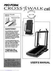 Pro-Form Cross Walk CSI User Manual
