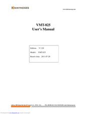Sintrones VMT-825 User Manual