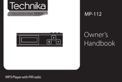 Technika MP-112 Owner's Handbook Manual