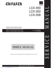 Aiwa LCX-350 Simplified Service Manual